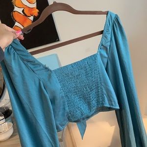 Aqua hello molly top